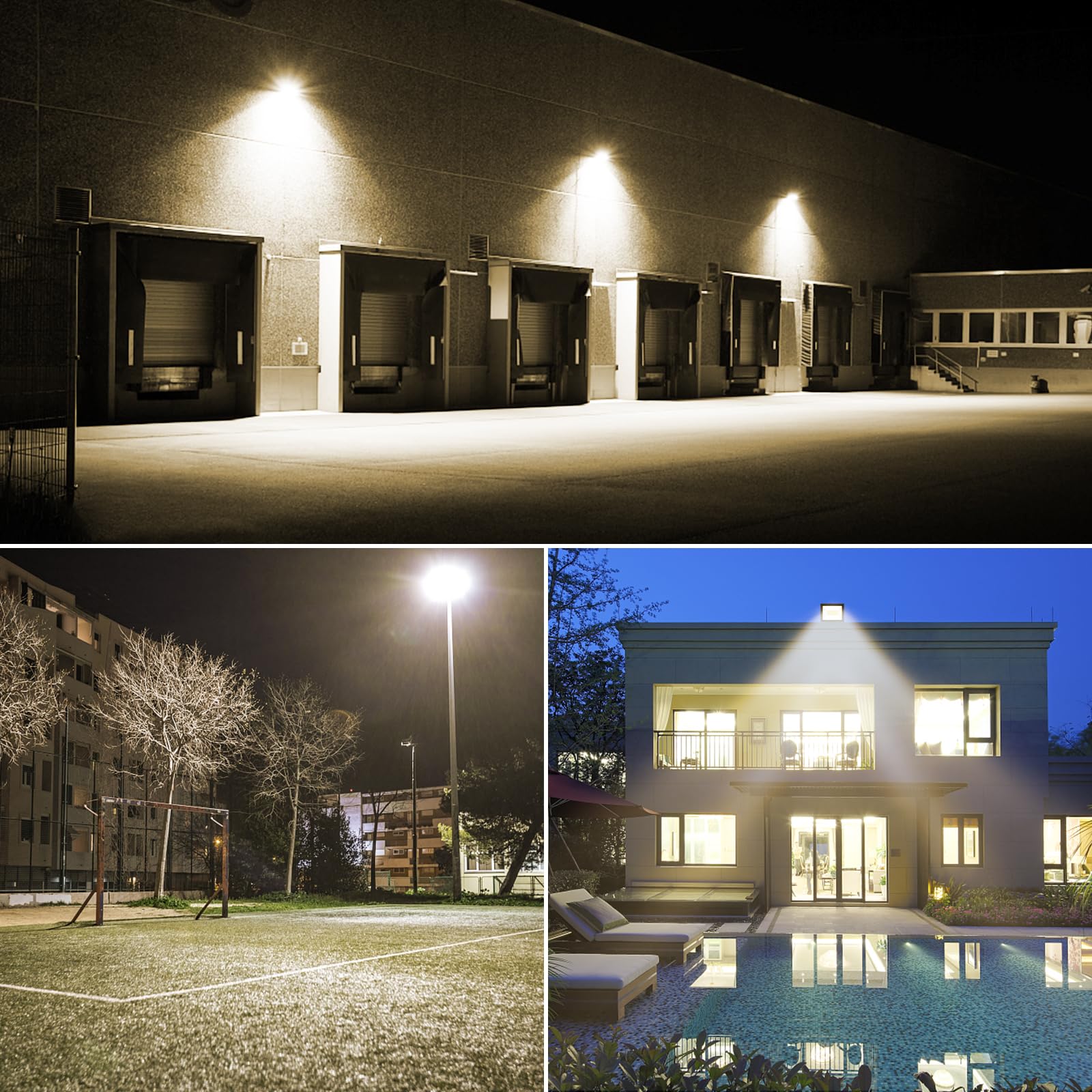 Willpower LED Floodlight with Motion Sensor,10W 1000LM Outdoor Security Lights Outside Lamp 4000K Warm White Spot Light Exterior Lighting for Yard Backyard House Court Stadium Parking,IP66 85V-140V - Image 8