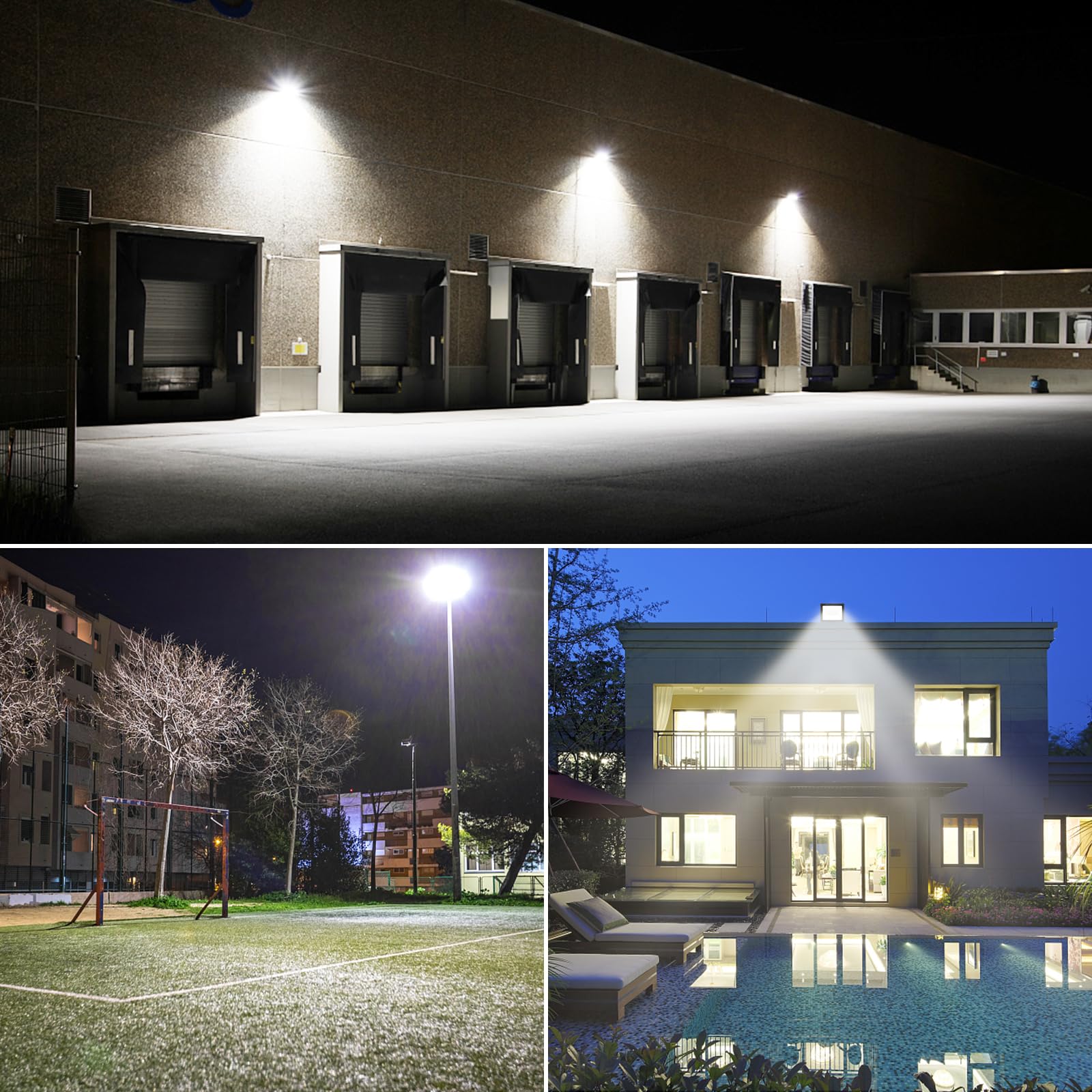 Willpower 2 Pieces 10W LED Floodlight with Motion Sensor,1000LM Outdoor Security Lights,6000K White Outside Spot Light,Waterproof Exterior Lighting for Yard Backyard House Court Stadium Parking,110V - Image 8
