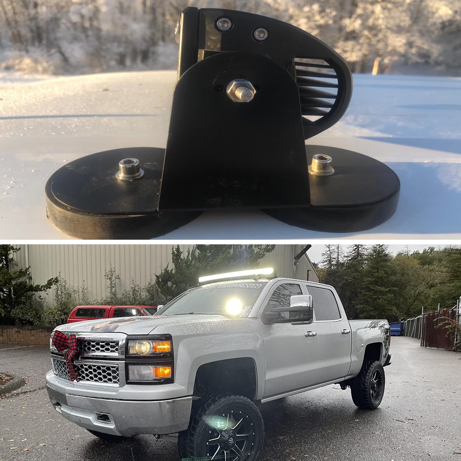 Willpower 22 inch Curved Led Light Bar with Magnetic Bracket Holder,12V Wiring Harness Cable Kit,270W Triple Row Flood Spot Beam Driving Work Lamp for Jeep Car Off Road Truck SUV 4x4 Trailer,6000K - Image 7
