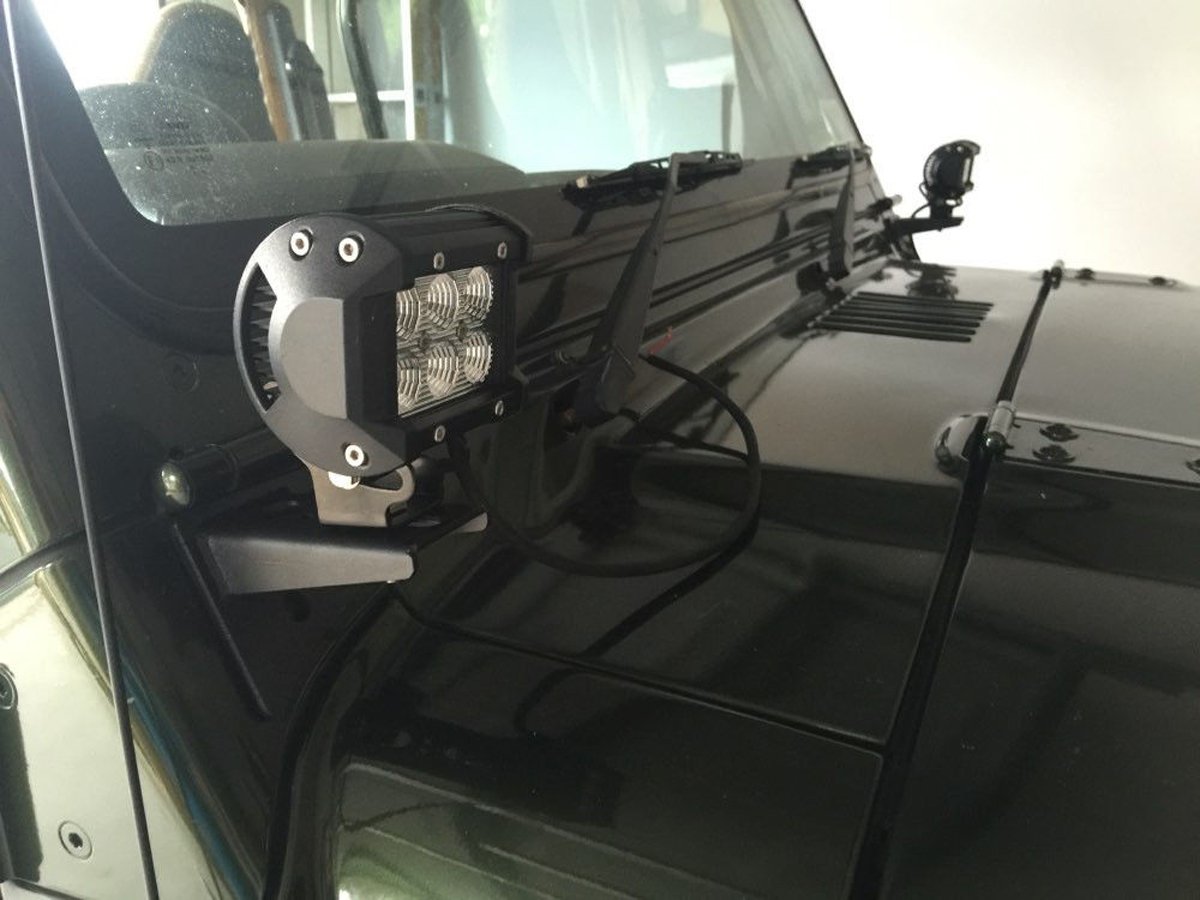 Willpower 2x18w 4 inch Flood LED Work Light Bar for Truck Car ATV SUV 4X4 Jeep Truck Driving Lamp - Image 6