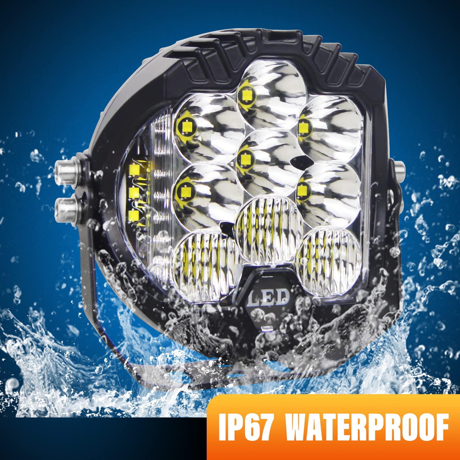 Willpower 5" 50W White Side Shooter LED Work Light Bar - Off Road Driving Light, Spot & Flood, Jeep, Truck, ATV, SUV, Car, Boat - 10-30V IP67 Waterproof - Image 9